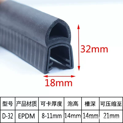 U-Shaped Rubber Sealing Strip for Electrical | Avtomobil səs izolyasiya zolaqları - top-foam-32