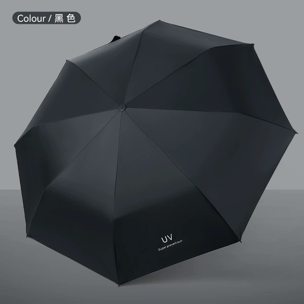 [Manual Umbrella] 8 Fracture Umbrella -UV Umbrella -Black