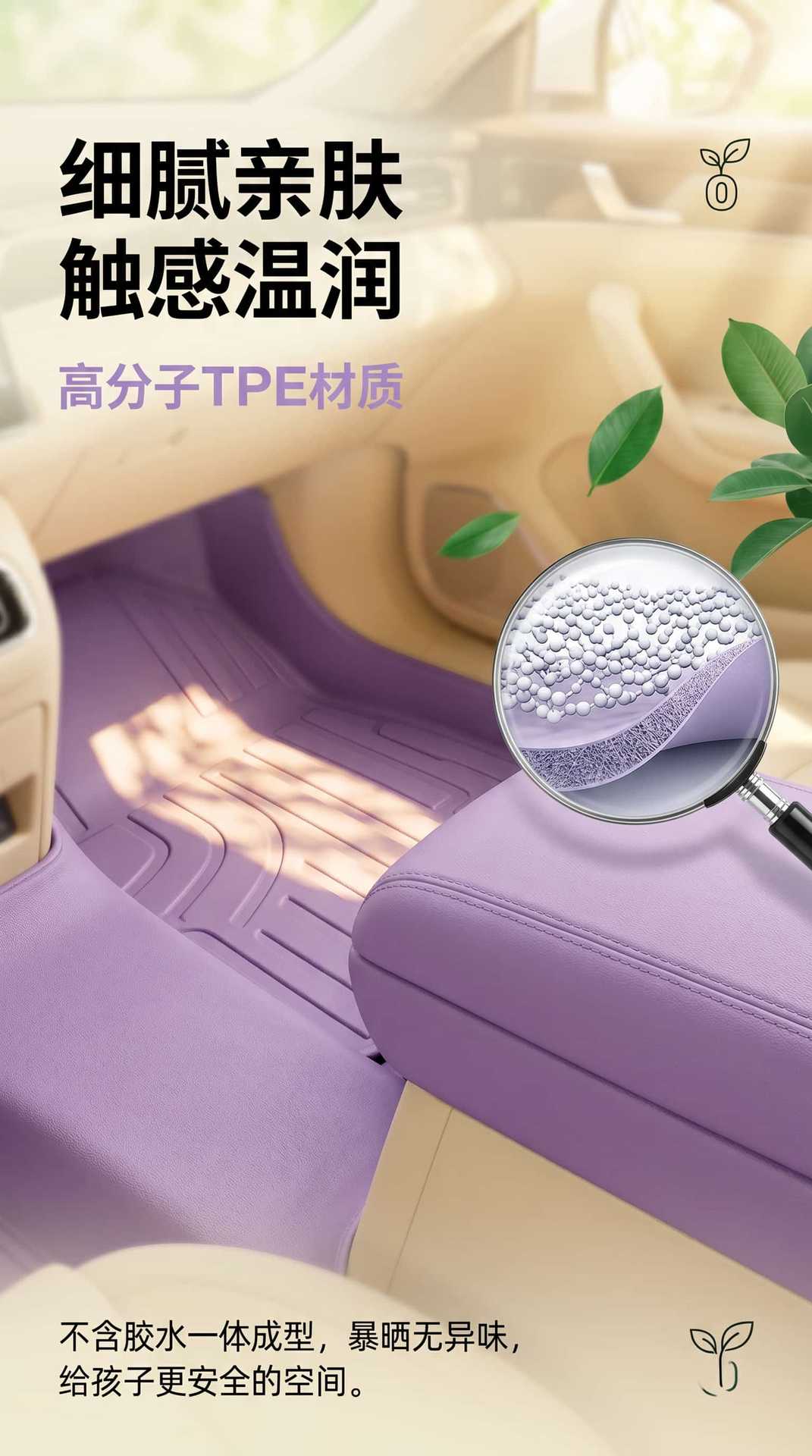 Tpe Floor Mats for the Shangjie Z7 Model, Waterproof and Dustproof Car Interior Accessories, Yellow Tpe Floor Mats