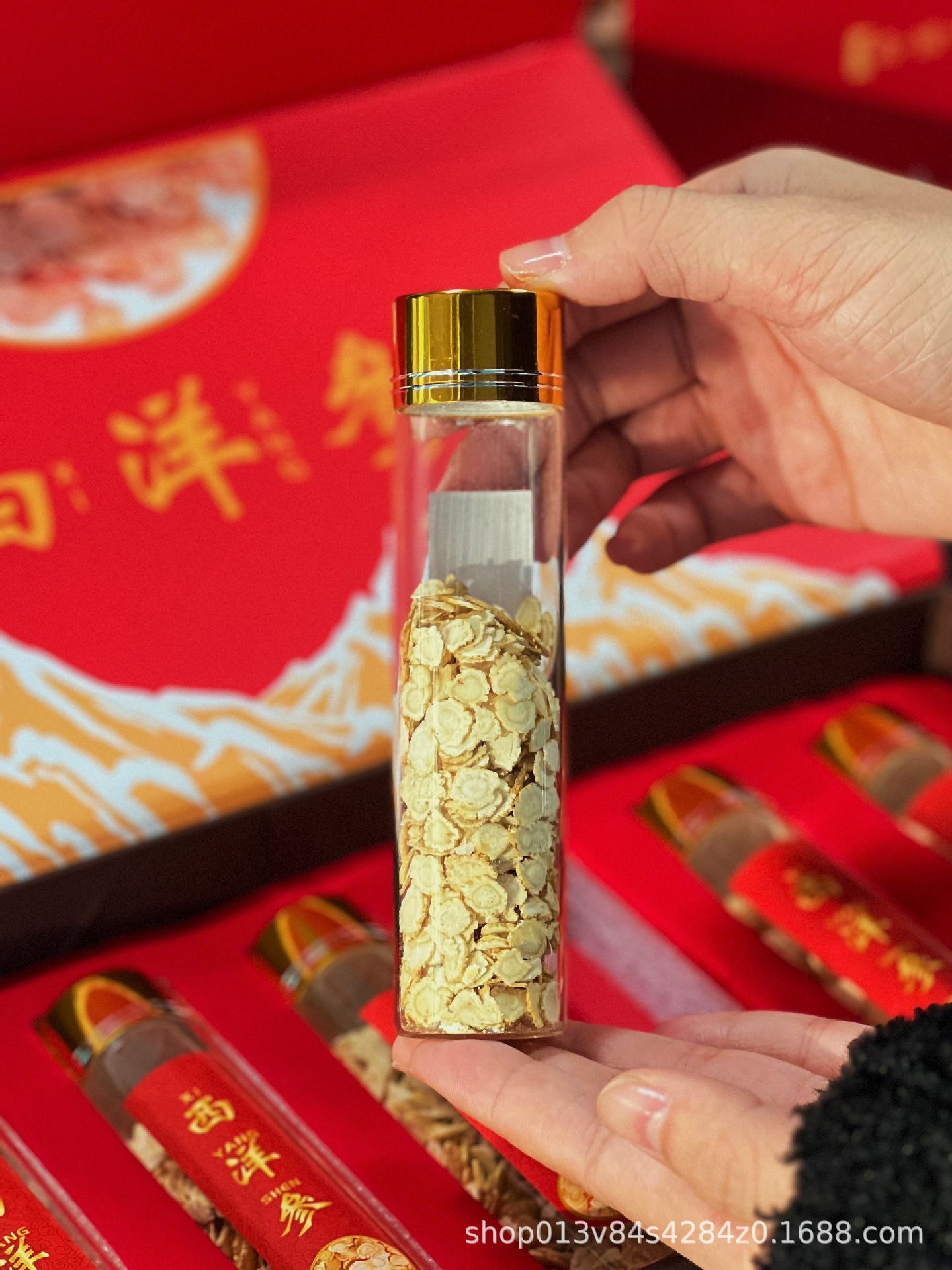 American Ginseng Slices 6mm Large Slices 90g Gift Box Jilin Changbai Mountain New Year Gift for Elders key features