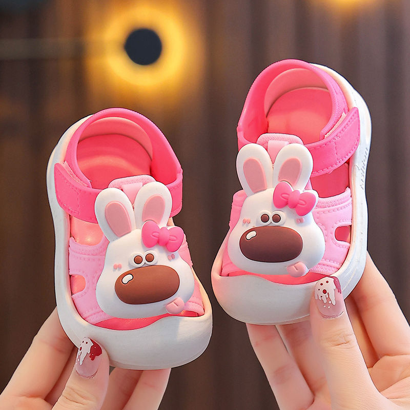 Zapatos infantiles 2024 nuevo Baotou bebés 0 - 3 años antideslizante antichoque suave sandalias