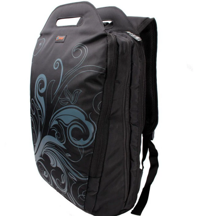 Black backpack for leisure one shoulder, oxford cloth