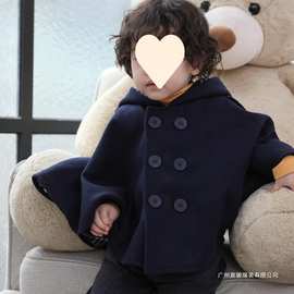 婴儿披风斗篷春秋外出防风中小童男童秋冬外套女宝宝洋气儿童披肩
