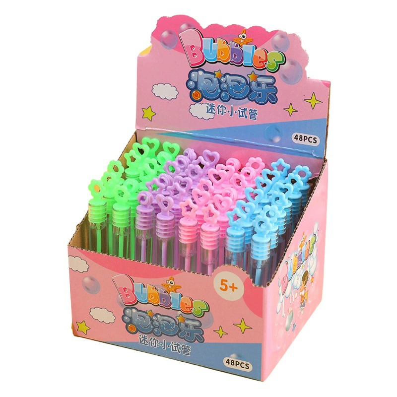 Мини-пробирка пузырьковая вода 48 Пак. Портативная пробирка пузырьковая палочка удар не сломанный игрушечный ларек ночной рынок производители оптом
