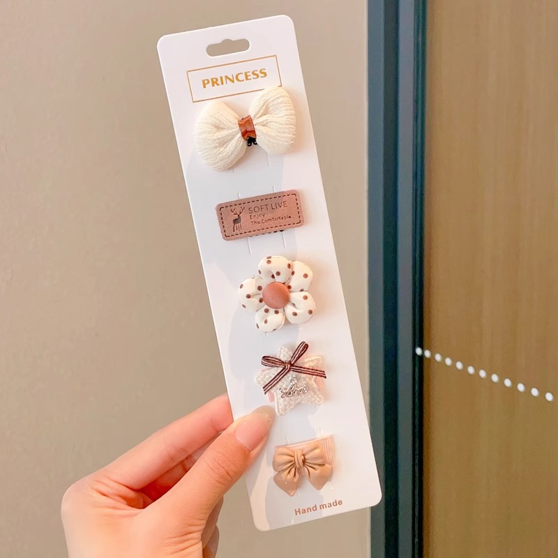 Horquilla de los niños bebé no duele el abrigo del pelo flequillos rotos horquilla tocado niña bebé clip pelo accesorios