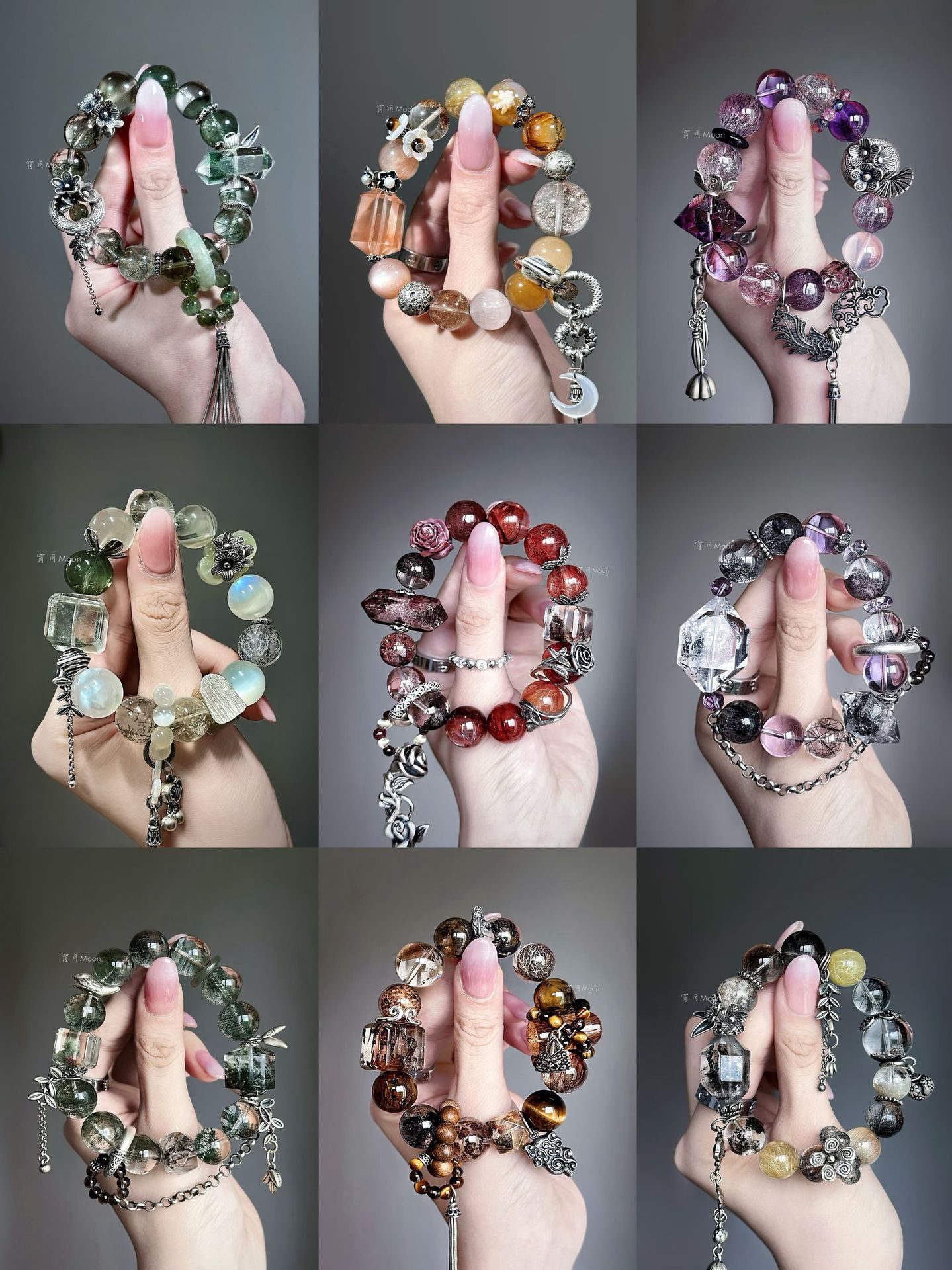 Natural Tea Crystal DIY Jewelry Accessories Single Beads Accompanying Faceted Loose Beads Spacer Crystal Jewelry Bracelets with Beads