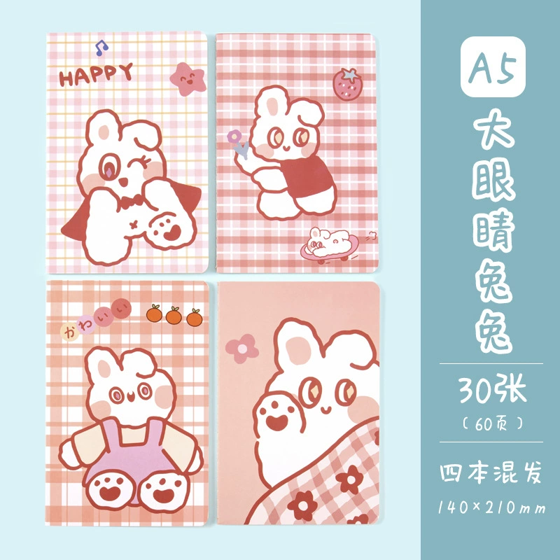 Cartoon notebook for students, book, laptop, print, scheduler