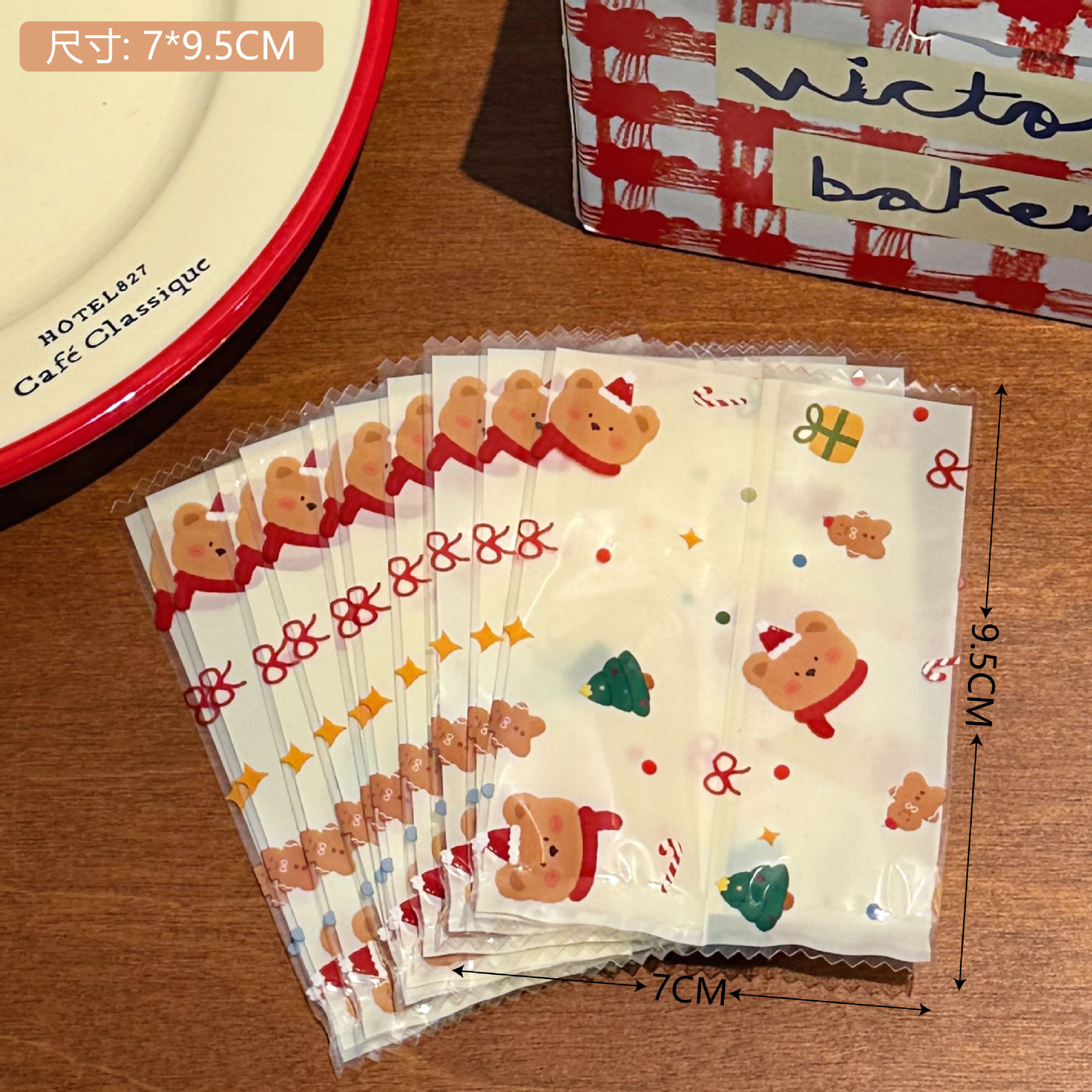 Nueva Navidad lindo cachorro bolso ziplock fuera de la tarjeta, bolso de regalo, bolso sellado de alto valor, bolso ciego sorpresa image 11