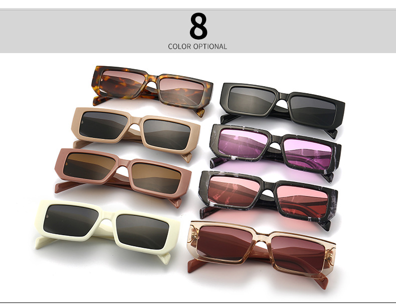 neue europische und amerikanische mode kleine rahmen schmale sonnenbrille damen trendige sonnenbrillenpicture3