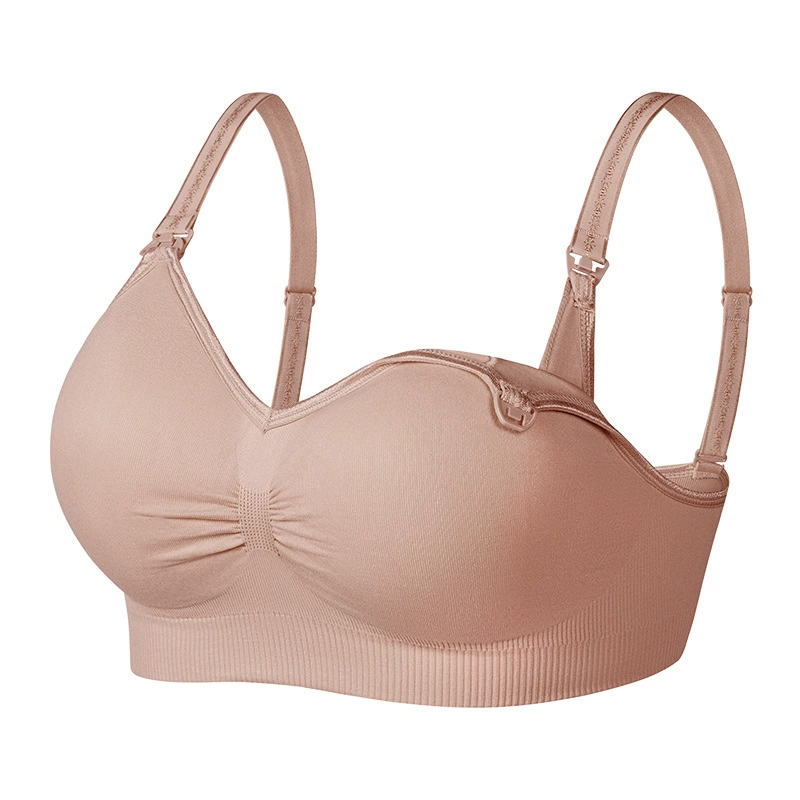 Wireless Nursing Bra, Supportive Thin Push-Up, Front-Clasp, Beautiful Back, Sizes S–XXL