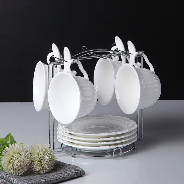Palace style four cups and four discs with iron rack spoon