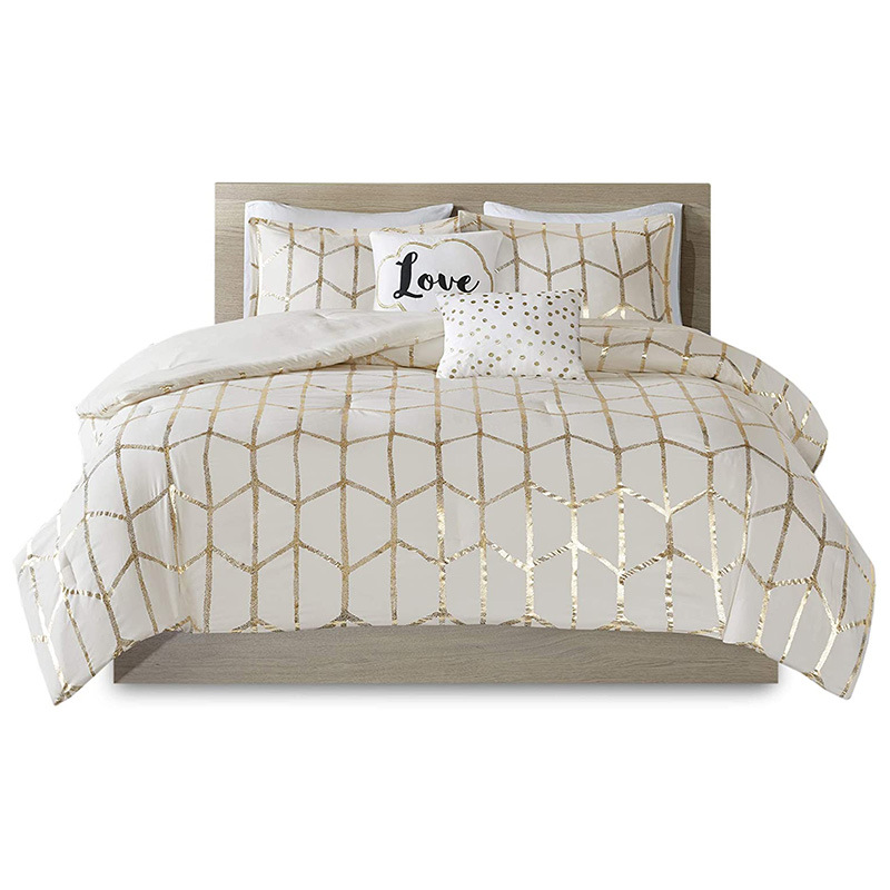 欧美床上用品三四件套被套床单床笠枕套日韩休闲时尚冬厚被子印花