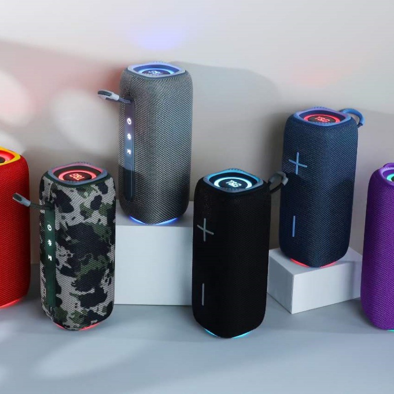 Nuevo altavoz Bluetooth TG654 inalámbrico portátil de película de doble vibración, tarjeta de subwoofer portátil, altavoz pequeño