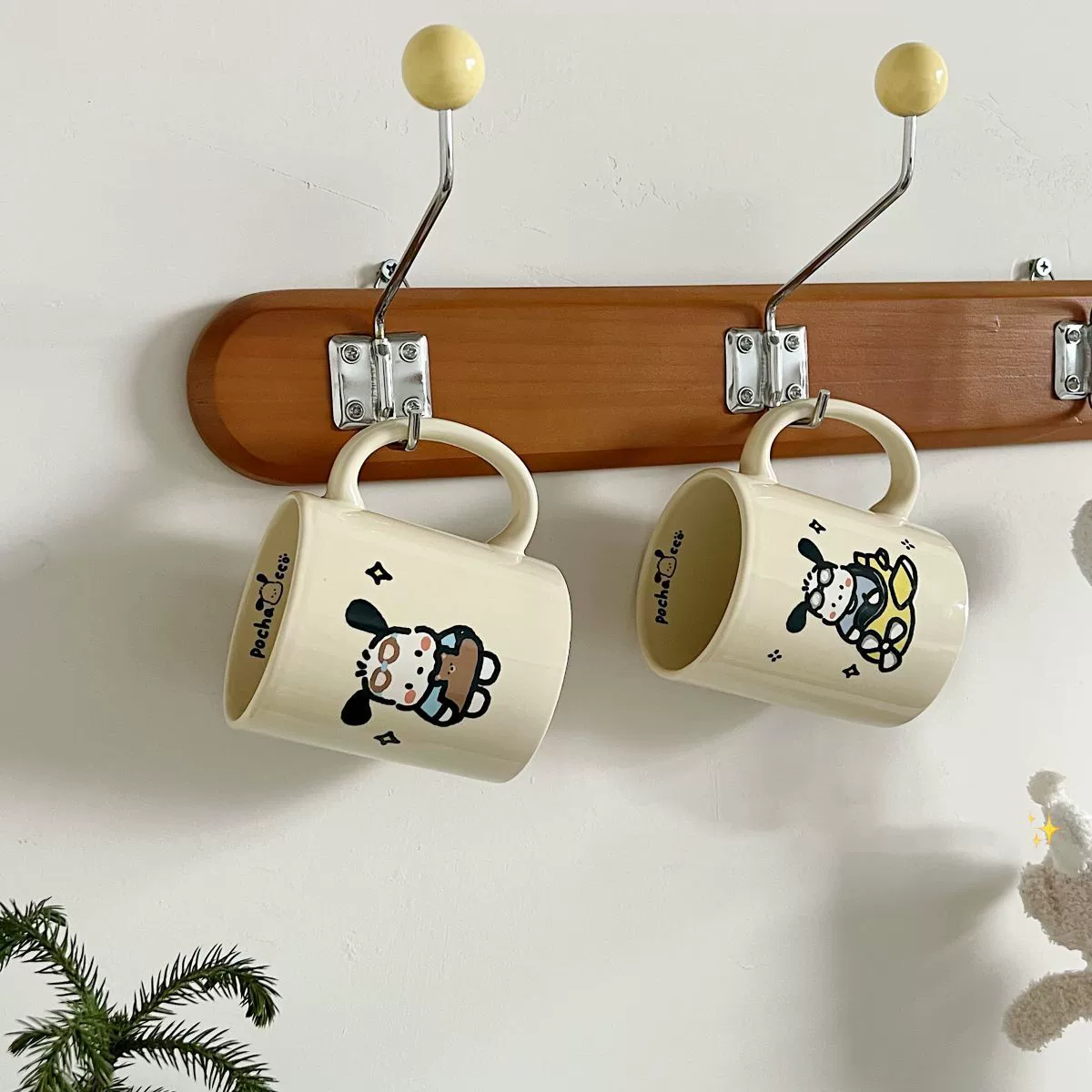 Кружка марки Mark Cup Puppy Ceramic Cup с ложкой, утренний кружок для дома, пара, кофейная кружка, подарочная коробка на день рождения