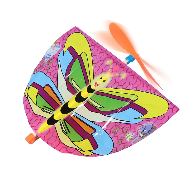 Hair rope, helicopter handmade, constructor with butterfly, airplane for elementary school students, dragonfly