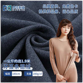 牙签条德绒 280g绒布双面发热德绒布料 女装打底保暖家居服面料
