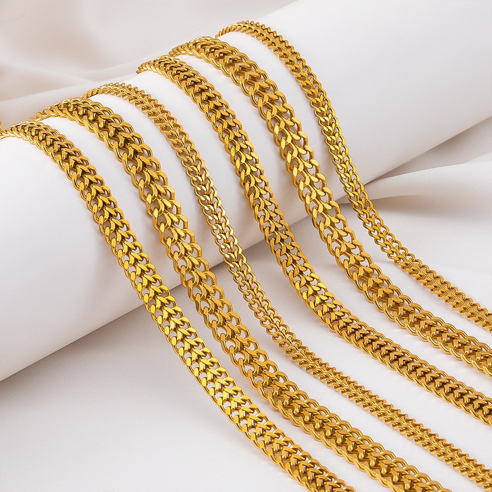 Classic chain hip-hop style stainless steel