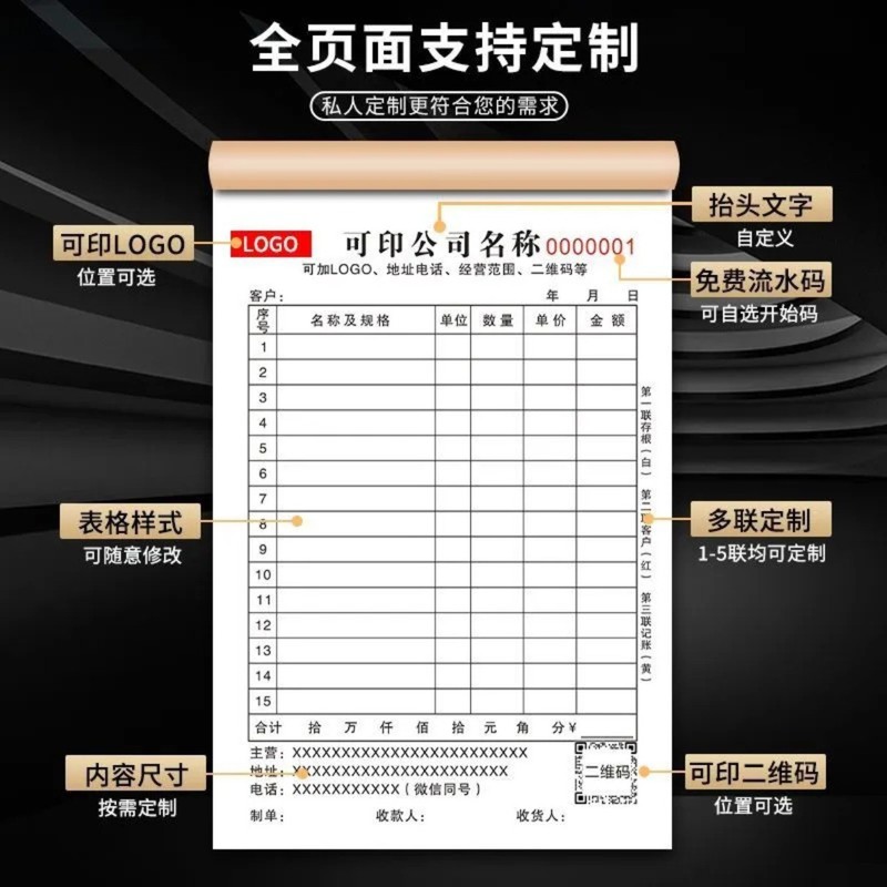 配送伝票、印刷文書、領収書、カスタム販売リスト、注文書、請求書、三二連出入庫簿、契約書|undefined