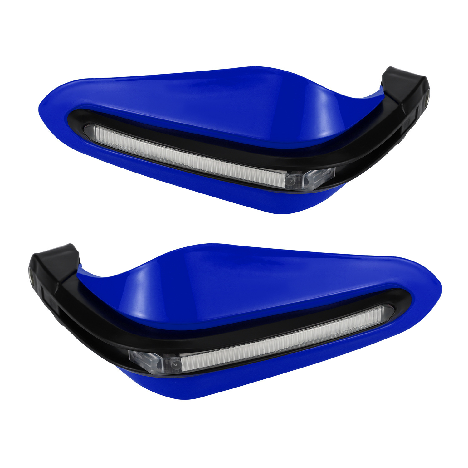 Motorcycle modification accessories LED white one-word turn signal hand guard off-road modification brake Protection Anti-drop hand guard