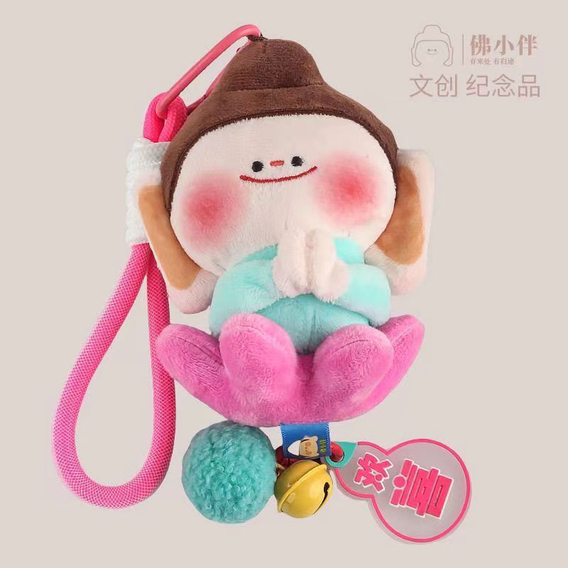 佛小伴大同文创云冈石窟简约可爱毛绒玩偶挂件钥匙扣随身挂件批发|undefined