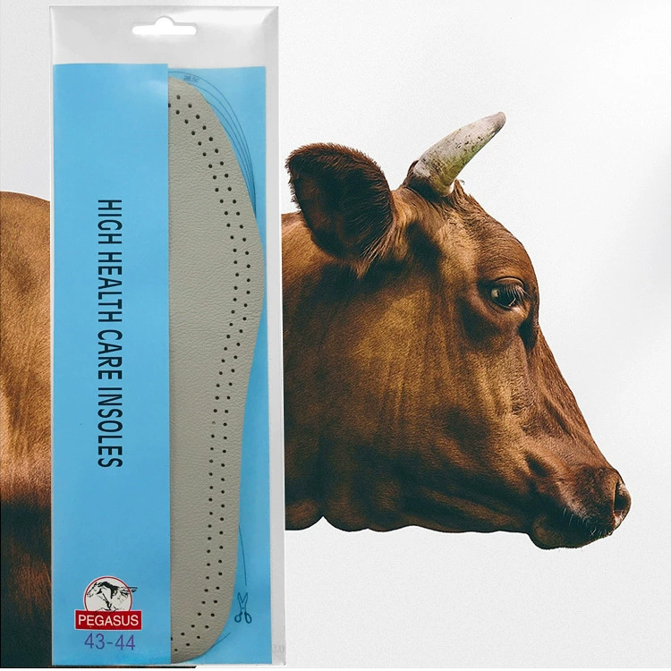 Стельки из натуральной кожи с возможностью обрезки, все размеры, с латексным покрытием снизу, дышащие и комфортные, оптом.