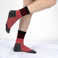 外貿可定logo成人加厚毛巾底登山滑雪襪子男女中筒跑步運動休閒襪
