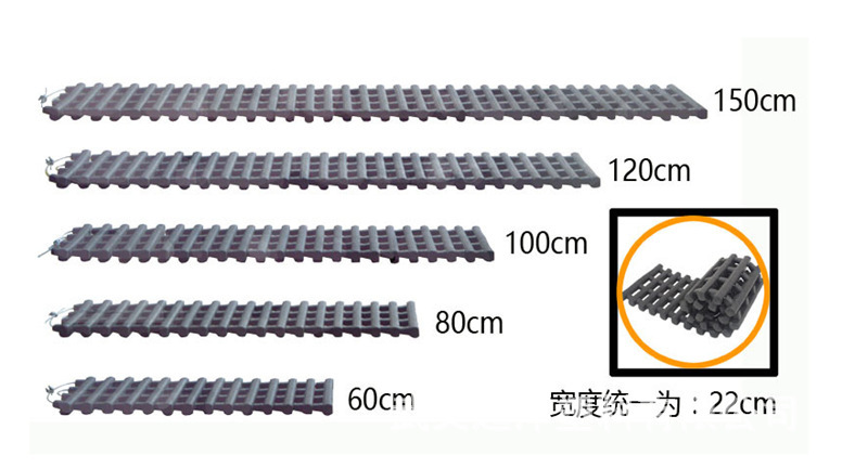Cross-Border Amazon Car Tire Anti-Skid Chains, Self-Driving Off-Road Mud Terrain Escape Boards, Thickened Anti-Skid Boards, Factory Wholesale
