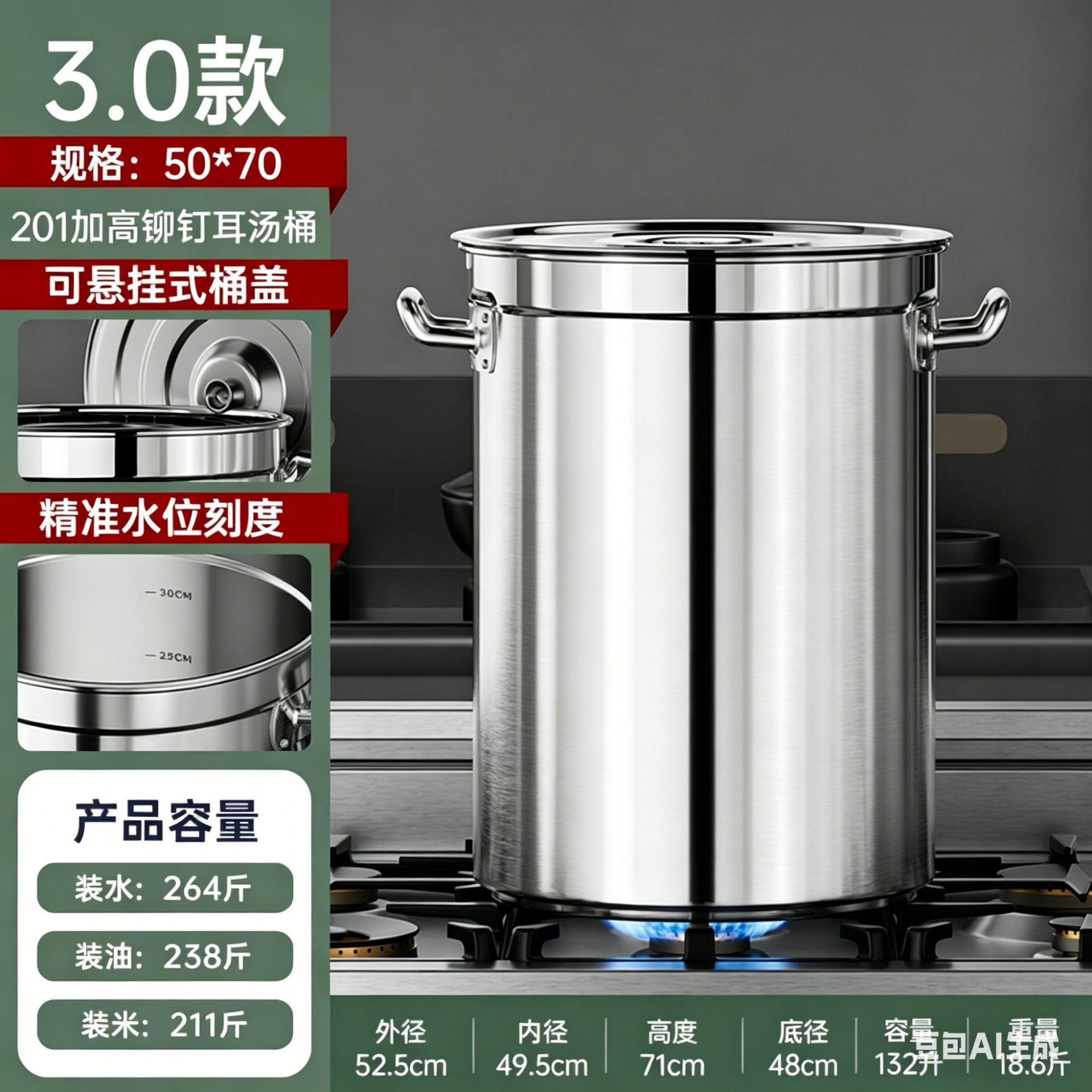 超厚加高款-50*70桶