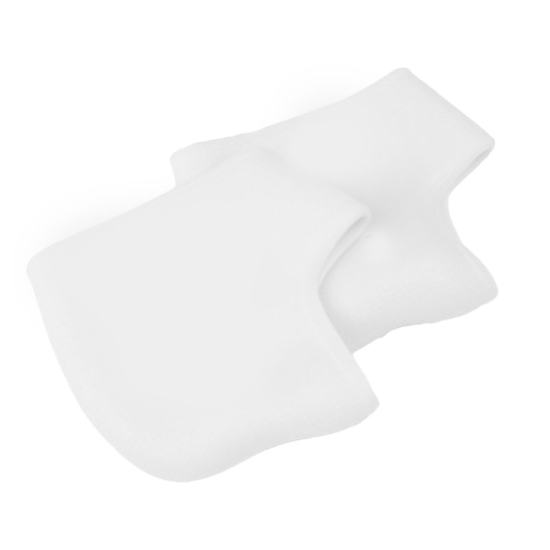 2 pieces [1 pair] white (no holes)