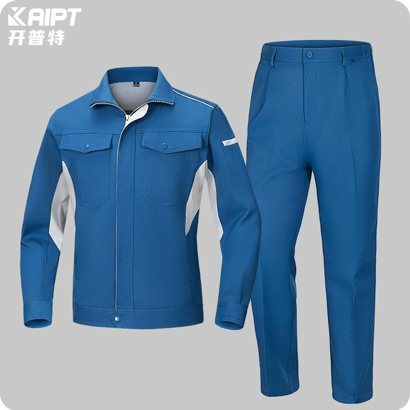 Трансграничный весенне-осенний подходящий цвет рабочая одежда костюм мужской вышитый полиэфирный чехол с длинными рукавами и вышивкой, хлопковая машина, ремонт одежды, мастерская, рабочая одежда для охраны труда