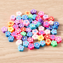 30.50.100个/包花朵软陶配件卡通树脂可爱雏菊小花朵diy饰品配件