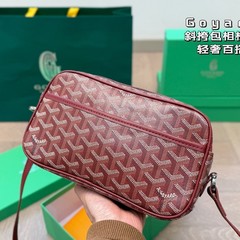 Goyardゴヤcap-vertストラップ付きy字老花カメラバッグシングルショルダーバッグ工場生地