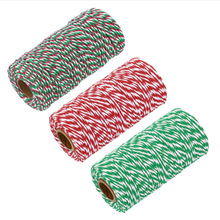 2mm彩色棉绳双色绳装饰圣诞礼物礼品撞色手工DIY吊牌绳粽子绳烘焙