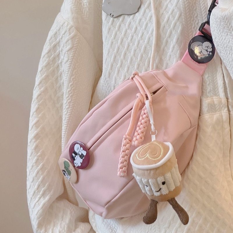 Bolsos casuales de lona para mujeres 2023 nuevo bolso de moda, bolso de pecho deportivo de verano, bolso de cintura de nicho universal