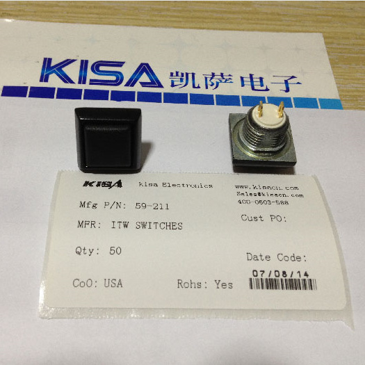 全新原装进口ITW按钮开关 48-1-RB-N-BL-B 按钮开关