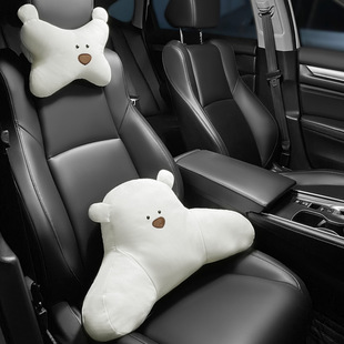 Car headrest Four Seasons universal Ice Silk cartoon wind Bear fire neck protection waist support car universal car headrest