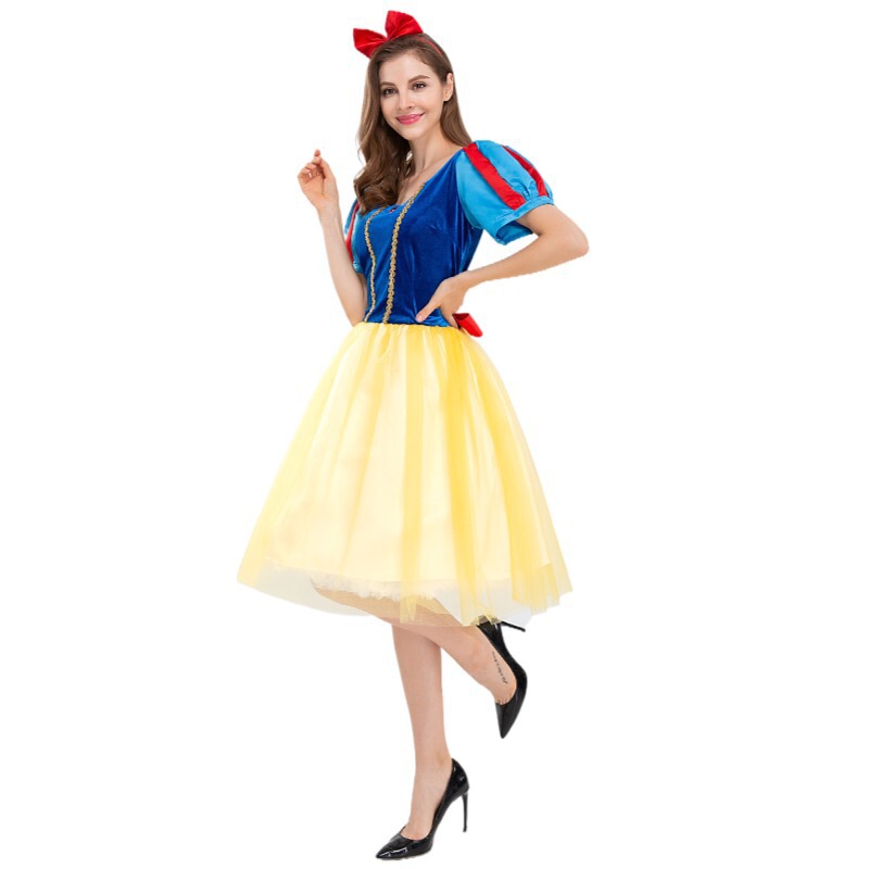 Halloween costume Snow White costume cosplay adult children queen costume princess dress performance costume