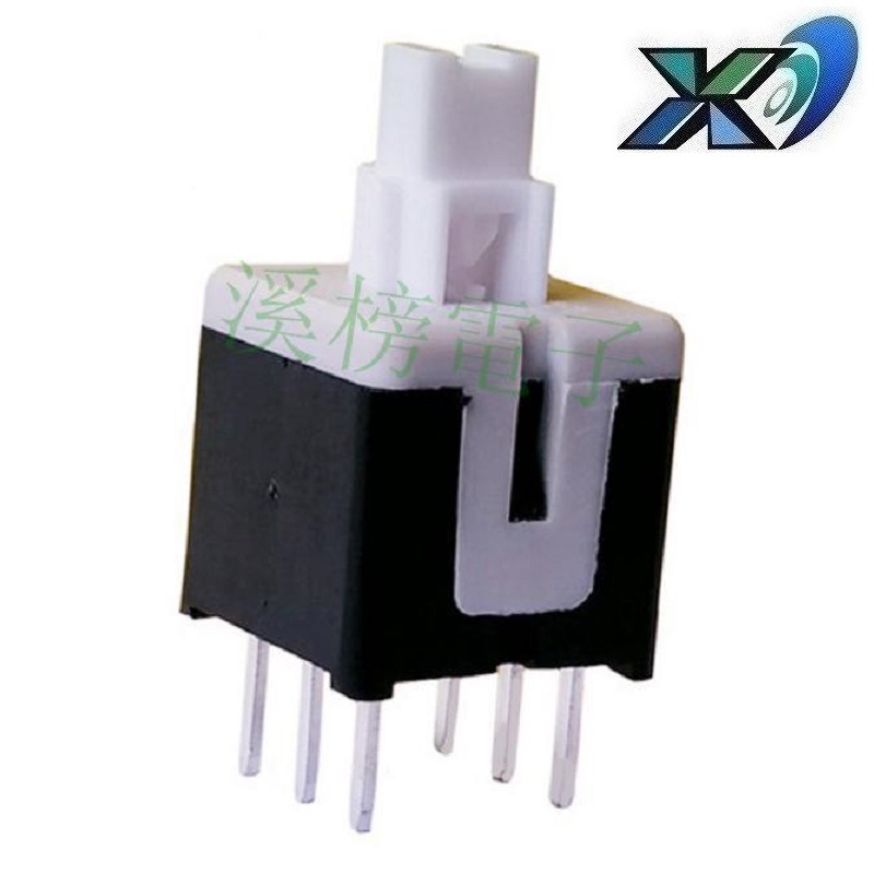 按钮开关复位常开常闭型  自锁开关立式8.5 复位按键开关立式6脚