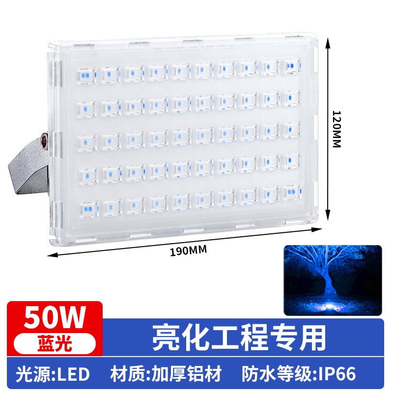 Monochrome blue light [50w] special lighting for lighting projects