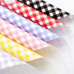 Flower bouquet wrapping paper waterproof Ouya paper plaid summer plaid floral packaging material flower shop gift paper