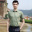 【男】秋香绿短袖衬衫