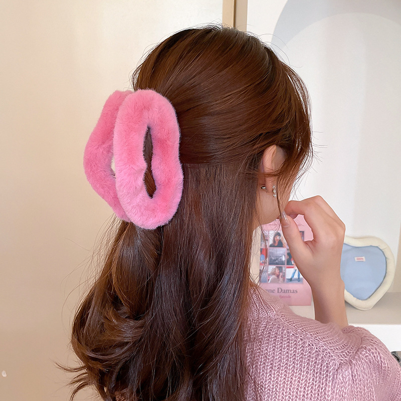 Peluche oversize, forcina per capelli Cloud, volume per capelli, dopamina, dolce ricciolo per capelli, accessorio per capelli con clip a forma di squalo_voghion.com