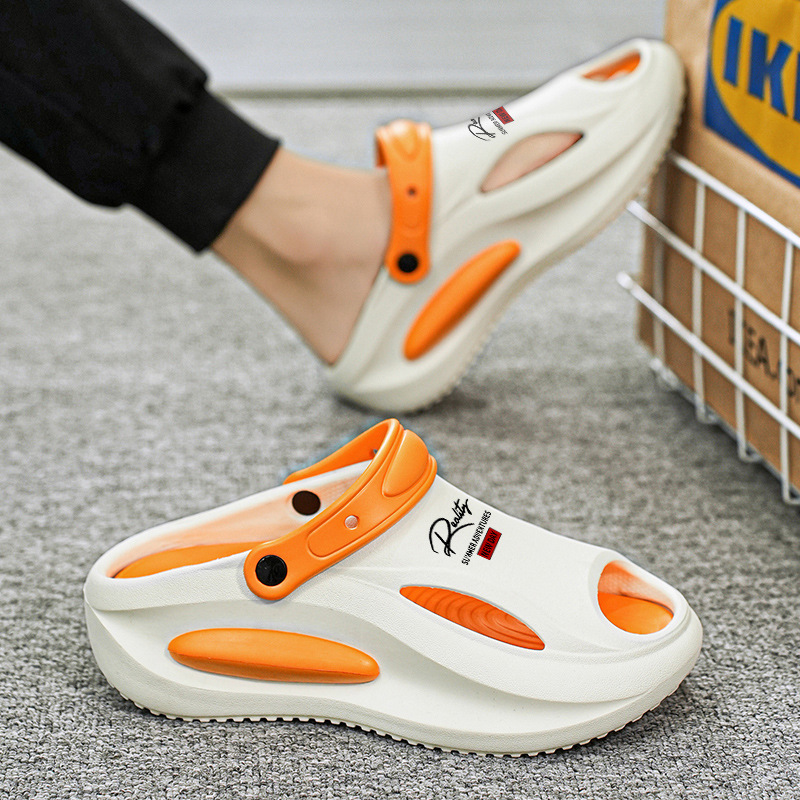 Pareja sandalias verano nuevo estilo un zapato dos zapatos de conducción casuales antideslizantes exteriores sandalias y zapatillas EVA para hombres y mujeres