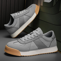 帆布男鞋春季百搭男潮鞋工作休閒小白鞋冰絲布鞋厚底增高運動板鞋