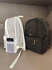 alo新款潮男女双肩包夏新款户外运动休闲背包校园学生书包便捷旅