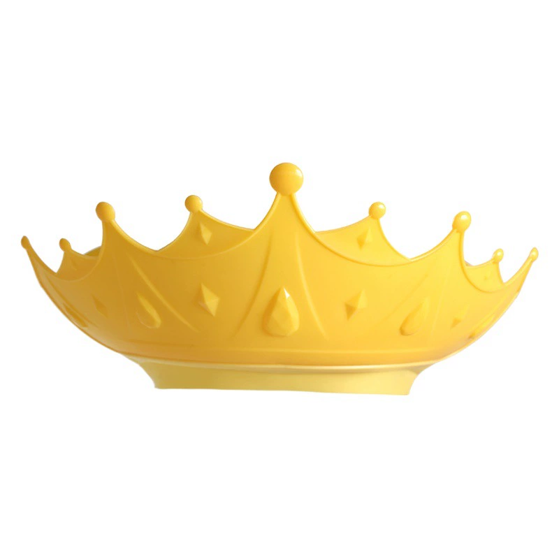 Crown Новейшая детская силиконовая шапочка для душа, защита ушей, регулируемый детский шампунь, детская шапочка для шампуня, артефакт