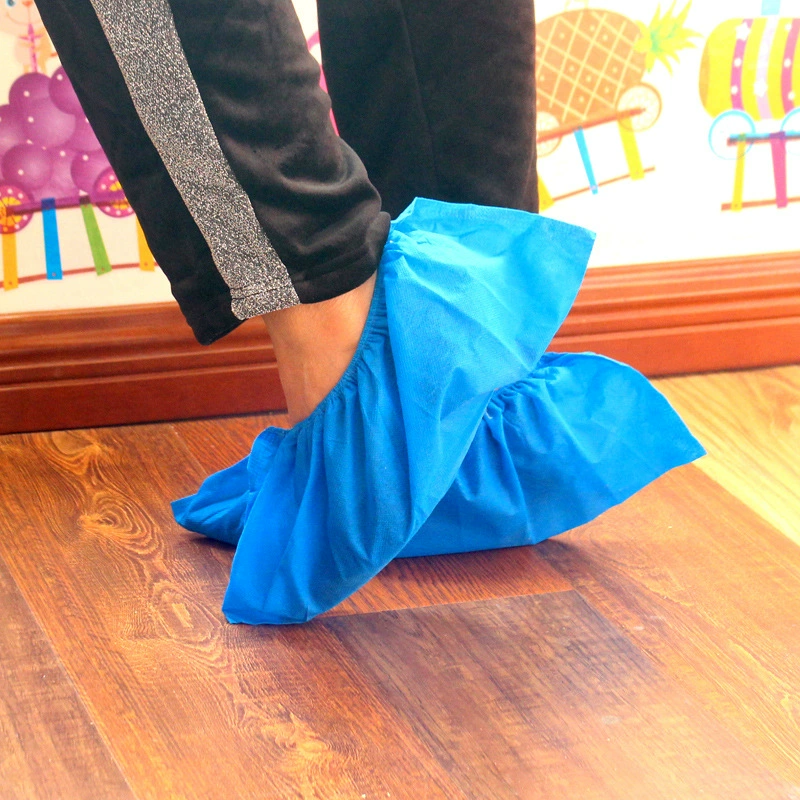 Одноразовые утолщенные пылезащитные бахилы для взрослых, нескользящие, подходят для студентов, компьютерных комнат, использования в помещении, бытового использования, нетканые чехлы для ног, утолщенные и улучшенные.