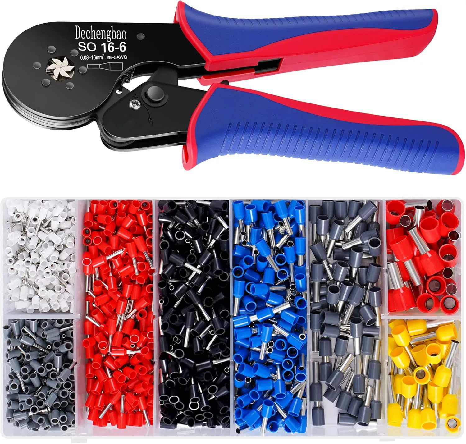 Набор инструментов для обжима наконечников, саморегулирующийся Sechska