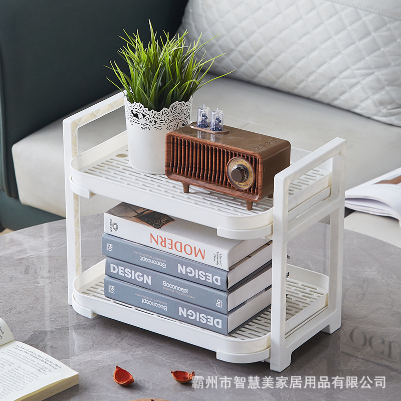 다층 티 컵 스토리지 랙 트레이 스토리지 랙 주방 조미료 잡화 스토리지 랙이있는 가정용 더블 레이어 배수