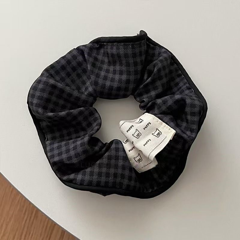 Encaje retro francés, diadema de intestino grueso, mujer 2025, nuevo estilo, cuerda para el cabello, banda de goma, lazo, dulce cuerda para el cabello, accesorios para el cabello